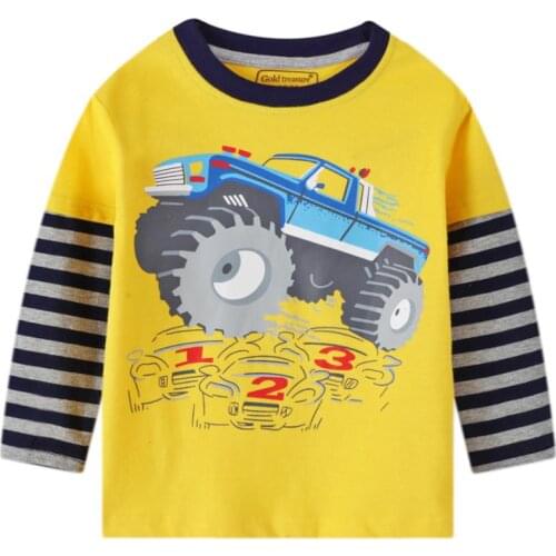 Spring and Autumn Boys and Girls High-end T-shirts Long-sleeved Baby Cotton T-shirts Childrens Base Shirts Casual T-shirts