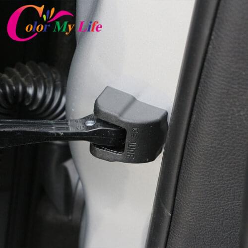 Color My Life ABS Car Door Stopper Cover Door Lock Protective Covers for Jeep Renegade 2015 - 2020 Compass 2017-2020 Accessories