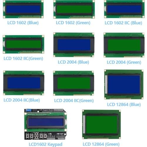 LCD1602 LCD2004 LCD12864 IIC / I2C LCD Module Display Screen Blue / Green for Arduino for UNO r3 Mega 2560 Raspberry pi