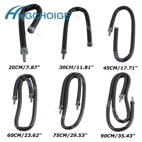 1PC RUBBER Aquarium Flexible Air Curtain Diffuser Tube Tubing Pump Stone 20-90cm APR11