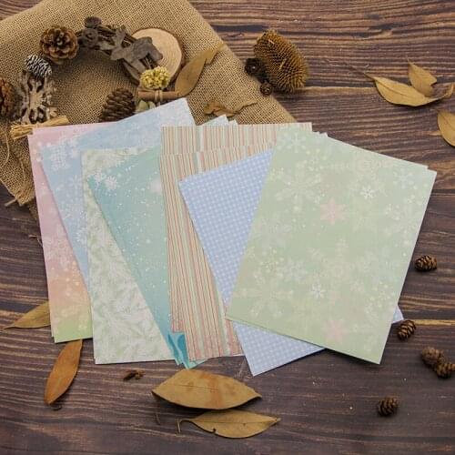 14 Sheets Background Papers Decorative Paper For Clear Stamps CUTTING DIES Scrapbooking STENSICLS DIY PHOTO Album Cards MAKING