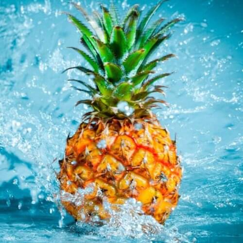Art 5D Diy Diamond Painting Cross Stitch Fruits Pineapple Water Full Diamond Mosaic Diamond Embroidery Needlework Home Decor
