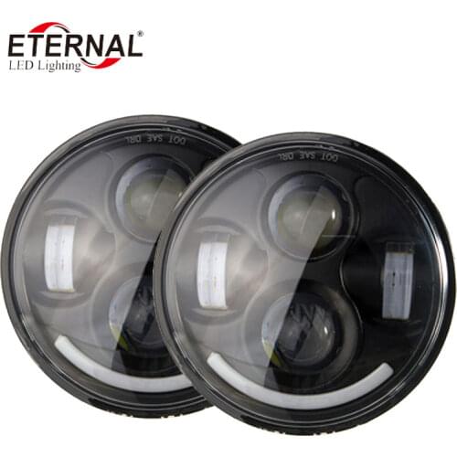 Free shipping 2pcs x 40W 5.75" 5 3/4 inch LED motorcycle headlight for off road Harley davidson Honda 126cc-250cc YAMAHA SR500