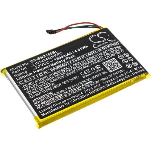 CS 1300mAh / 4.81Wh battery for Sony NWZ-Z1050, NWZ-Z1050N, NWZ-Z1060, NWZ-Z1070 LIS1484MHPPC