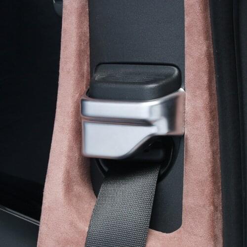 Car Styling Seat Safety Belt Cover Decoration Sticker For Mercedes Benz C W205 E W213 GLC X253 Class Interior Accessories