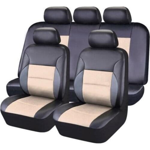 PU Leather Car Seat Covers Universal Seat Cover Interior Accessories Car Styling Automobiles Seat Covers Fit Most Cars SUV