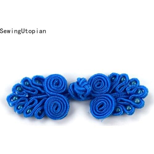 10 Pairs Handmade Beaded Chinese Frog Closures Buttons Knot Fastener for Cheongsam Tang Suit Traditional Handcraft Decor Buttons