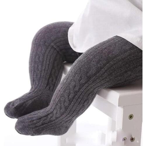 Soft Cotton Baby Tights Winter Autumn Elastic Baby Girl Boy Tights Knitted Infant Baby Pantyhose Newborn Toddler Pants 0-24Month
