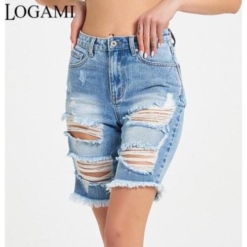 LOGAMI Women's Straight Jeans