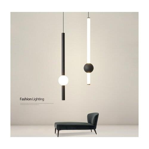 Minimalist bedside Nordic modern simple living room background wall bar dining room bedroom Chandelier