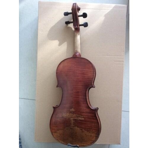 4/4 size violin Stradi model full hand made flamed maple spruce top nice tone K1