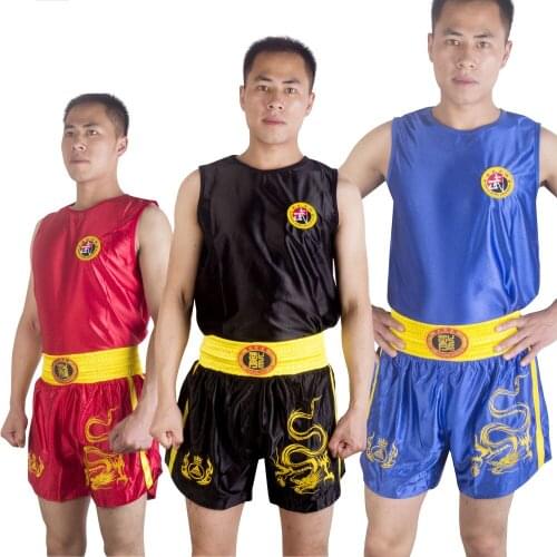 MMA Boxing Trunks Muay Thai Suits Man and Kids Kungfu Wushu Combat Pants Sanda Shorts