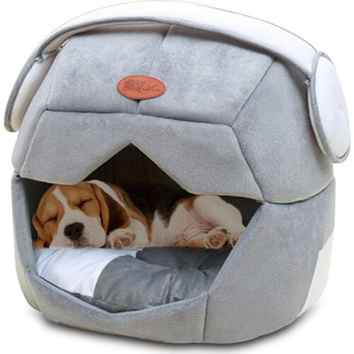Soft Cat Pet Bed Dog House Nest Foldable Warm Space Helmet for Small Dogs Puppy Sleeping Mat Pad Blanket Cats Cave Cool