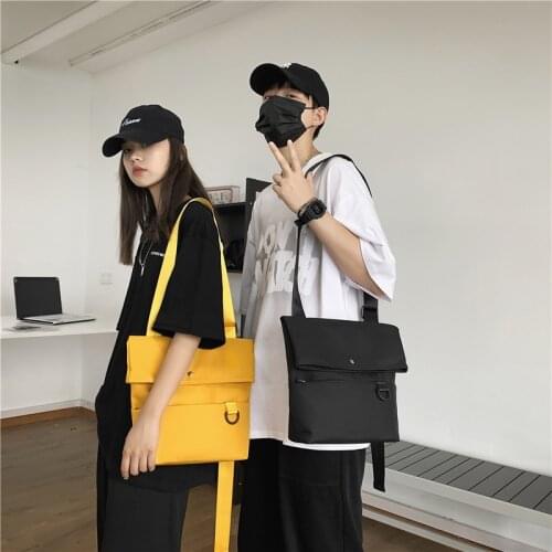 2021 New Waterproof oxford crossbody bags for men Solid Cool Cross bag men Outdoor Couple side bag Casual Trend Men Brand bags