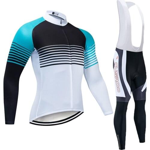 2020 Retro Style New Pro Team Mens Long Sleeve Cycling Jersey Set Bicycle Cycle Clothing Maillot Racing Clothes Jersey 9d Gel