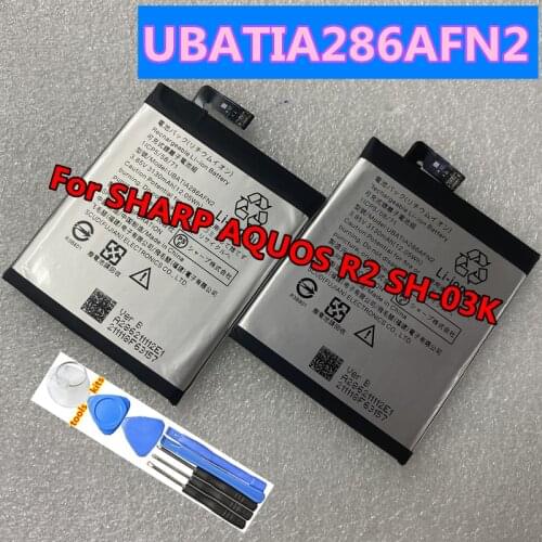 New Original UBATIA286AFN2 3130mAh Battery For SHARP AQUOS R2 SH-03K Cell Phone Batteries