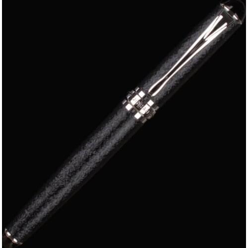 JINHAO X750 EXECUTIVE ROUGH SURFACE BLACK AND SILVER 0.7MM MEDIUM NIB FOUNTAIN PEN