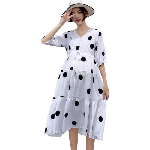 Maternity Dress for Pregnant Women Clothing Fashion V Neck Breast-feeding Dresses Clothes For Pregnancy Dress Maternity Clothes