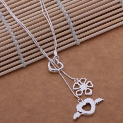 AN482 Hot sterling Necklace fashion jewelry pendant /atyajlfa azcajqja silver color