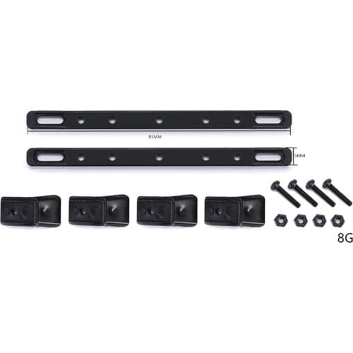 RC Car Car Roof Rails Luggage Guide Rails R730 Upgrade Parts for RBR / C Jimny WPL SCX24 Remote Control Car