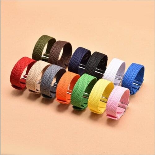 New 1PCS 16MM 18MM 20MM 22MM nylon straps perlon straps weave straps watch strap Watch band 13 colors available -2020091702