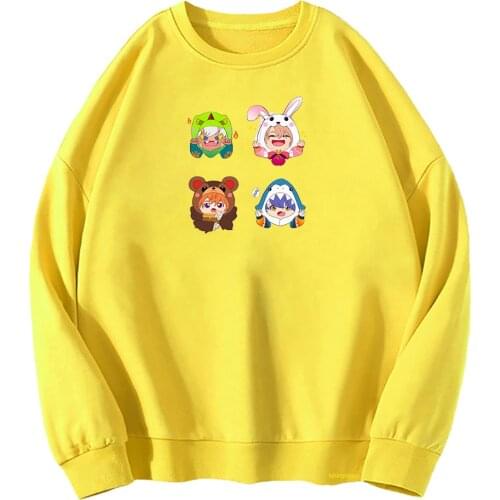 Obey Me Shall We Date Lucifer Hoodie Anime Clothing Winter Women Oversized Vintage O-Neck Hoodies Harajuku Fleece Sweatshirts