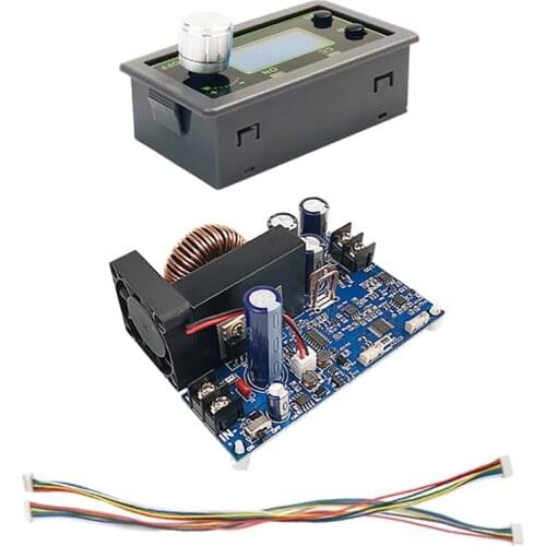 Top Deals 50V12A 600W CNC Step-Down Adjustable Power Supply Module, Volt-Ampere Meter, DC Stabilized Voltage, LCD Display