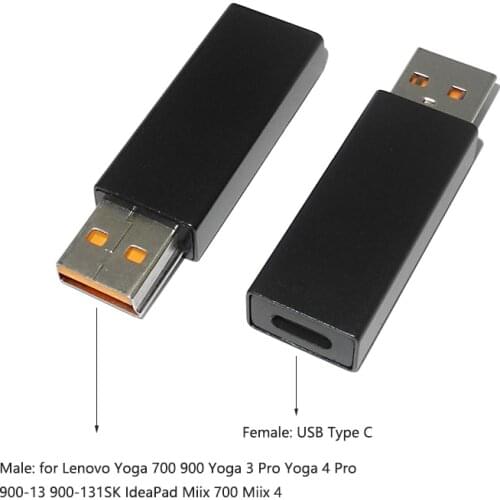 USB 3.1 Type C Female to Laptop Power Adapter Connector Plug Converter for Lenovo Yoga 3 4 Pro Yoga 700S 900S Miix 700 710