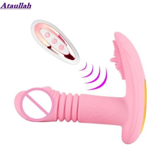 Ataullah Heating Dildo Vibrator Sex Toys for Women Masturbator Clitoris Stimulator Wireless Remote Control Vibrator ST068
