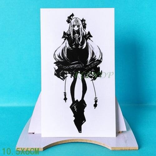 Waterproof Temporary Tattoo Sticker Japan Anime girl Fake Tatto Flash Tatoo tatouage temporaire Wrist Foot Hand For Women Men