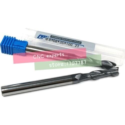 1PCS Carbide end mill 2F-3/4/5/6/8/10/12*100 2 Flute controller spindle carbide,extended length milling cutter,the lathe tool