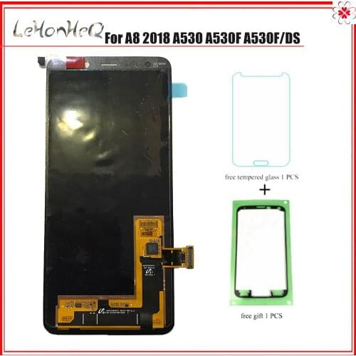 100% new original A530 LCD For Samsung Galaxy A8 2018 A530 A530F A530K A530L LCD Display Touch Screen Digitizer Assembly