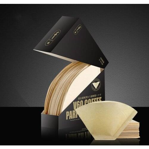 100pcs/set Coffee Filter Paper No Bleach Puree Logs Safe Food Tools Portable Convenience Office Tea Coffee Residue Filter E11554