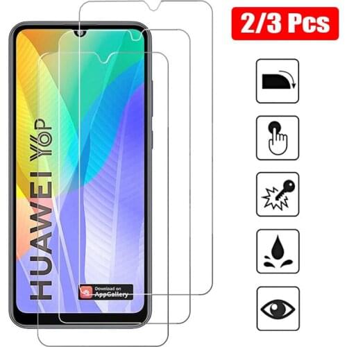 2/3 Pcs Protective Glass For Huawei Y7P Tempered Glass for Huawei Y5P Y6P Y8P Screen Protector HD Front Safety Film Hawei Y6 P