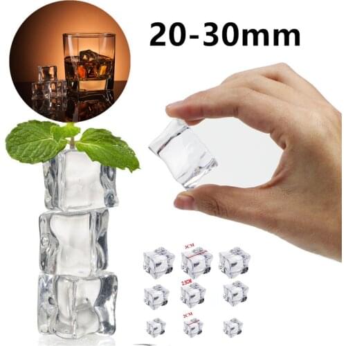 20/10/PCS Acrylic Simulation Big Ice Cubes Broken Ice Cubes Photo Props Decorations Auxiliary Photography Background