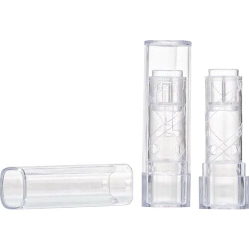 5PCS DIY Empty Chapstick Lip Gloss Lipstick Balm Tube With Caps Cosmetic Container Lip