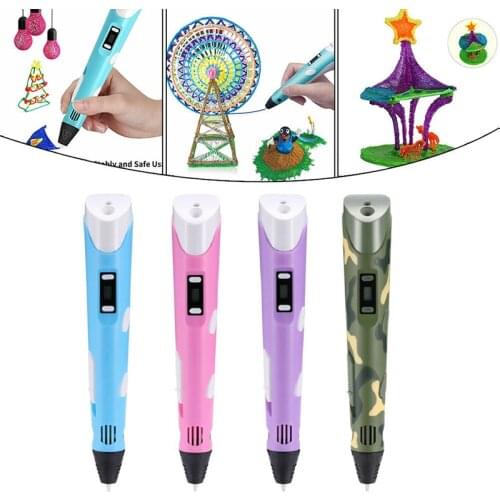 Digital Display Intelligent 3D Printing Pen Graffiti Painting Pens With USB Charging Educational Toys Gift Drawing Home Decor