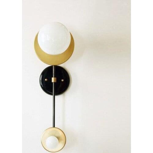 Living room decoration nordic decoration home crystal mirror light corridor wall lamp living room corridor wall lamp