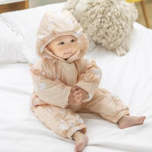 Baby Jumpsuit 2020 Childrens Clothing New Style for Autumn Winter Down Cotton Romper Newborn Baby Boys Girls Coats Kid Parka