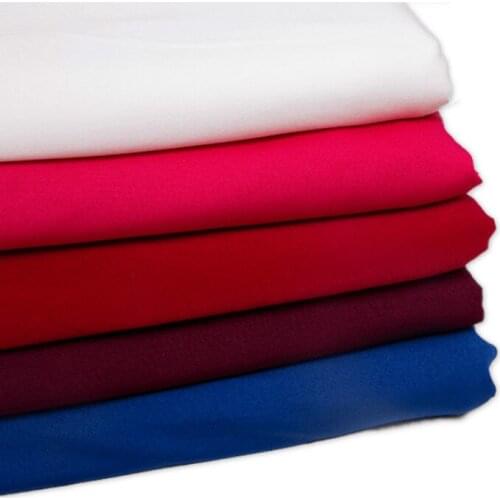 Spandex High Stretch Fabric Knitted Milk Silk Fabric Red Solid Color Chair Cover Summer Skirt Clothing Dresses Sewing Material