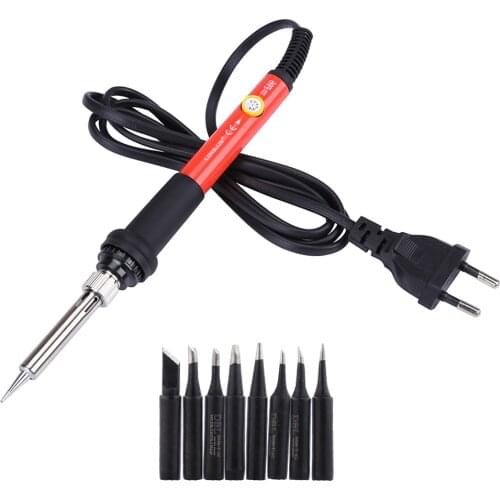 Adjustable Temperature Electric Soldering Iron 60W 110V/220V Soldeerbout Soldering Gun Welding Tools With Solder Tips