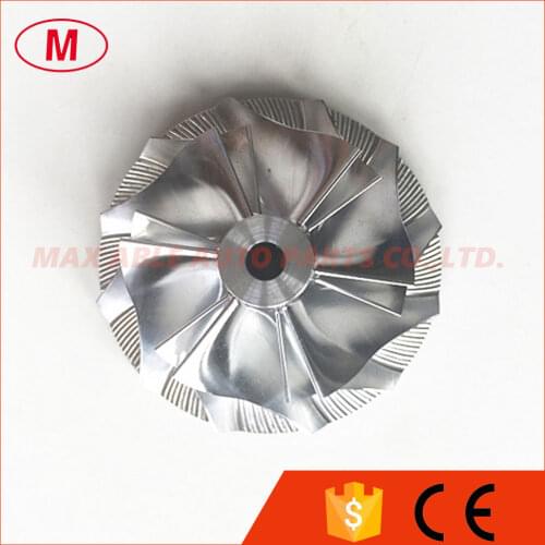 GTA15-25 737689-0002 Turbo Aluminum 2068/Milling/Billet compressor wheel 41.55/56.03mm 6+6 blades for 769708 Turbo CHRA/Core