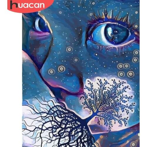 HUACAN Paint By Number Portrait Hand Painted Painting Drawing On Canvas Gift DIY Pictures By Numbers Portrait Kits Home Decor
