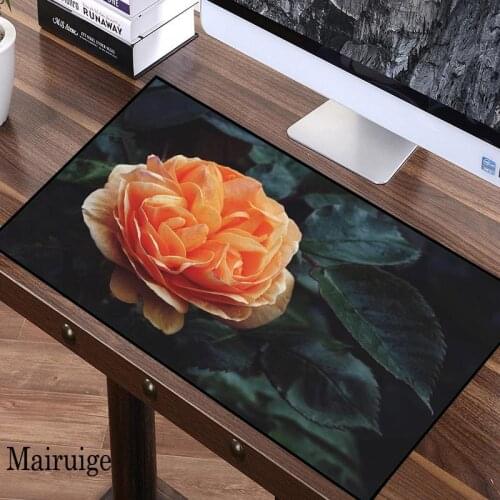 Mairuige Bright Beautiful Flower Pattern Office Gaming PC Laptop Waterproof Non-Slip Rubber Large Mouse Pad XL XXL