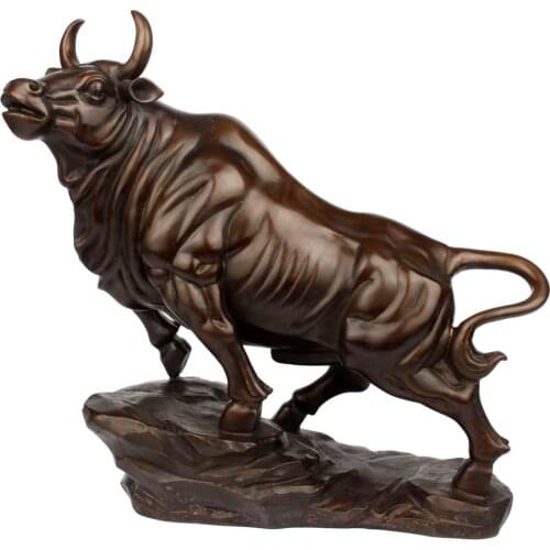 A copper bull bull Home Furnishing office opened decoration ornaments Zodiac crafts gifts