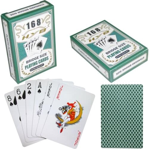 Bridge Poker Baccarat Texas Hold'em Adult 100% PVC Waterproof Dull Polish Plastic Playing Cards Board Game