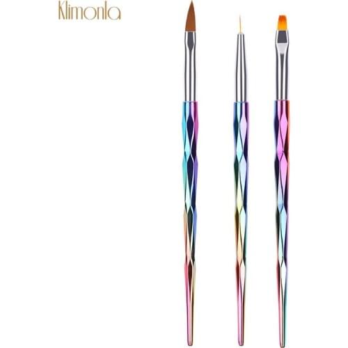 3Pcs/kit Laser Nail Art Spiral Painting Pen UV Gel Extension Fingernails Line Nail Brushe Set Beauty Manicure Drawing Tools