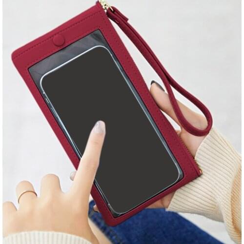 New Fahion Mini Mobile Phone Package Tide Female Small Bag Transparent Clutch Bag Korean Fashion Small Clutch Bags