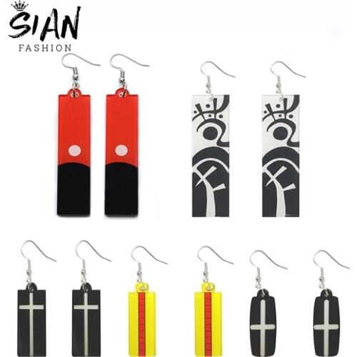 New Trendy Izana Kurokawa Acrylic Earrings Anime Tokyo Revengers Cute Cartoon Figures Earrings Women Girls Jewelry Gifts