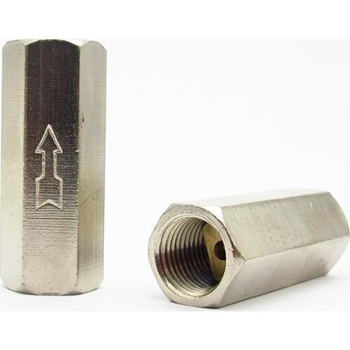1/8" 1/4" 3/8" 1/2" 3/4" BSP Female Thread Brass Pneumatic Check Valve Full Port One Way Non-return Valve For Air Water Oil Gas